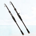Carbon Telescopic Luya Rod Short Section Fishing Throwing Rod, 1.8m, 2.1m, 2.4m, 2.7m, 3.0m, 3.3m, 3.6m