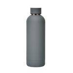 Stainless Steel Outdoor Matte Water Bottle Portable Sports Water Cup Rubber Paint Insulation Cup, Moss Green, Light Pink, Smoky Pink, Cinnabar Orange, Green White, Khaki, Ink Black, Lake Blue, Gray Green, Lilac Purple, Indigo, Gray