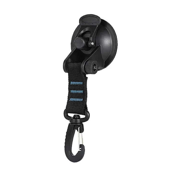 3 PCS Car Tent Suction Cup Home Users Outside Travel Portable Suction Cup Hook, Round Carabiner
