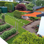 Outdoor Garden Sunshade Sail Waterproof Anti-UV Canopy, Size: 4m x 4m, 4m x 4m