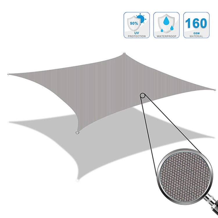 Triangle Outdoor Garden Sunshade Sail Waterproof Anti-UV Canopy, Size: 5m x 5m x 5m, 5m x 5m x 5m