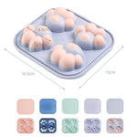 Household Cat Paw Shape Creative Silicone Ice Box Ice Cube Mold Ice Hockey DIY Food Supplement Box with Lid, Cat Paw Shape(Lilac Purple), Cat Paw Shape(Shrimp Red), Cat Paw Shape(Vegetation Green), Cat Paw Shape(Blue Green), Cat Paw Shape(Pink Purple)