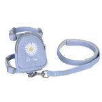 ZiChen Cat Traction Rope Small Pet Traction Embroidery Backpack, S, M, L