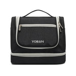 YOBAN Y-1551L Travel Cosmetic Bag Large-Capacity Outdoor Storage Bag Hook Portable Anti-Mold Dry And Wet Separation Wash Bag, Purple, Black, Grey