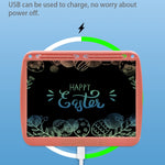 15inch Charging Tablet Doodle Message Double Writing Board LCD Children Drawing Board, Monochrome Lines (Blue), Monochrome Lines (Pink), Monochrome Lines (Black), Blue Colorful Lines (Blue), Colorful Lines (Pink), Colorful Lines (Black)