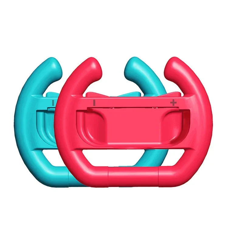 DOBE Left And Right Handle Steering Wheel For Switch OLED / Switch, Specification：, White（2PCS/Pack）, Black（2PCS/Pack）, Red + Blue（2PCS/Pack）