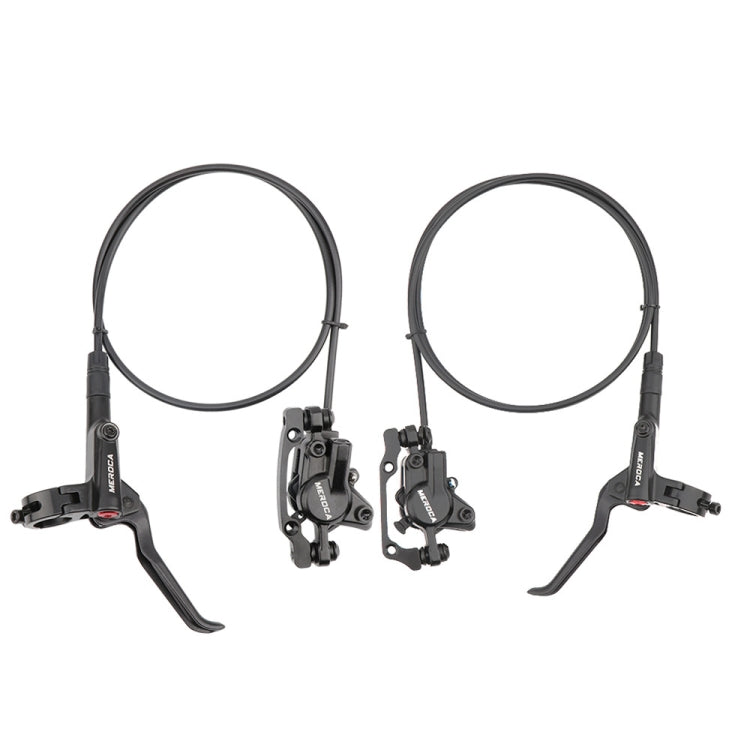Meroca M800 Bicycle Brake Mountain Bike Universal Bilateral Brake Oil Pressure Disc Brake, Style:, 1 Pair Oil Brakes, 1 Pair Oil Brakes + 1 Pair Disc Brakes, Right Front 800mm, Left Back 1400mm, Right Front 800mm + Disc Brake                           ...