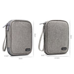Baona BN-C003 Mobile Hard Disk Protection Cover Portable Storage Hard Disk Bag, Double-layer (Gray), Double-layer (Black), Single-layer (Gray), Single-layer (Black)