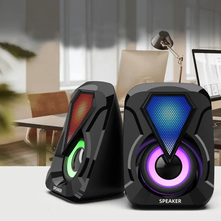 USB Wired Computer Speaker Home Desktop Game Audio, 1053