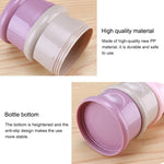 3 Layer Frog Style Portable Baby Food Storage Box Cartoon Milk Powder Box, Blue, Green, Purple