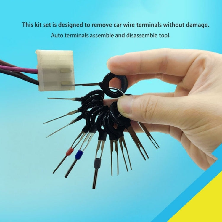 11 PCS Car Extractor Terminal Removal Tool Kit Electrical Wiring Crimp Connector Puller Release Pin Extractor Kit, 11 In 1