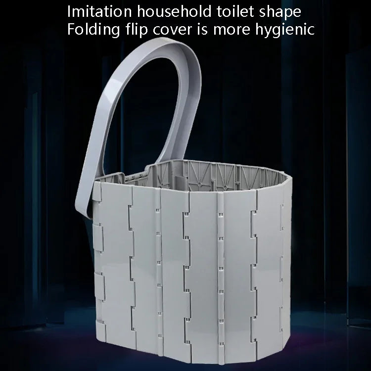 Car Toilet Integrated Portable Folding Toilet Self-Driving Tour Outdoor Camping Toilet, Car Toilet(Light Gray), Car Toilet(Black)