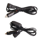 Car Compressor Refrigerator Line 12/24V Semiconductor Refrigerator Power Cord Cigarette Lighter Line, With Switch 1m, With Switch 2m, With Switch 4m, With Switch 5m, Without Switch 1m, Without Switch 2m, Without Switch 5m