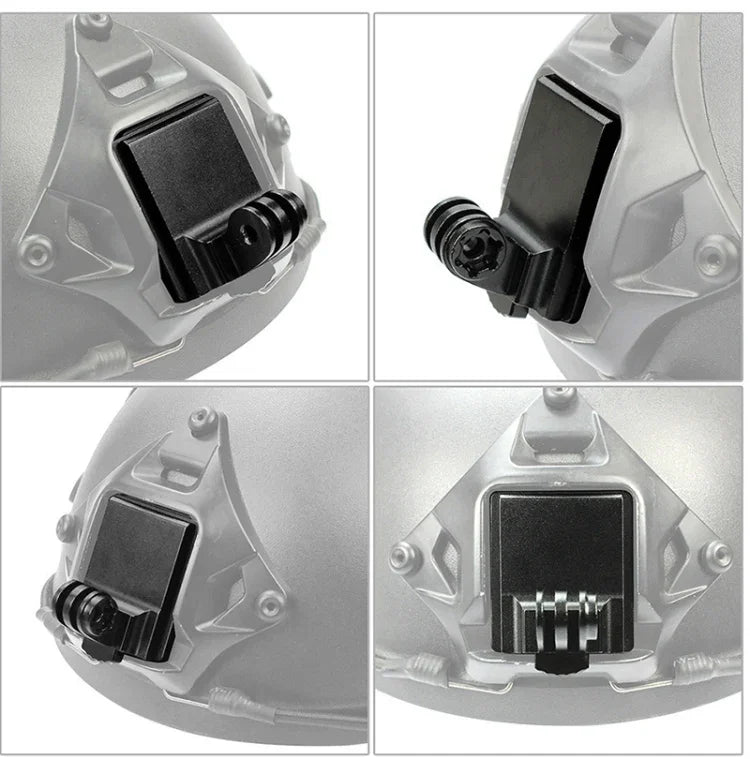 Helmet Base Adapter Fixed Mount Hunting CS NVG Bracket for GoPro HERO9 Black /HERO8 Black /7 /6 /5 /5 Session /4 Session /4 /3+ /3 /2 /1, DJI Osmo Action, Xiaoyi And Other Action Cameras, Upgraded Version, Classic Version