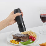 BY800 Electric Black Pepper Grinder Charge-Type Pepper Sea Salt Seasoning Grinder, Black, White, Agate Red, Emerald