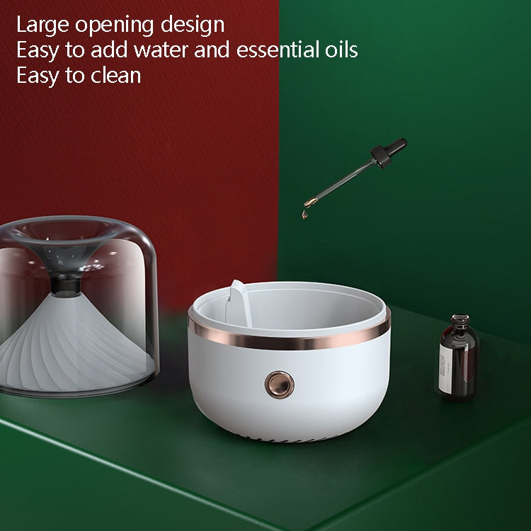 HX-930 Home Bedroom Round Mirror Essential Oil Aromatherapy Machine Ultrasonic Atomization Hydrating Spray Humidifier, Black, White, Green