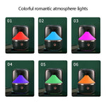 HX-930 Home Bedroom Round Mirror Essential Oil Aromatherapy Machine Ultrasonic Atomization Hydrating Spray Humidifier, Black, White, Green