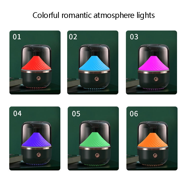 HX-930 Home Bedroom Round Mirror Essential Oil Aromatherapy Machine Ultrasonic Atomization Hydrating Spray Humidifier, Black, White, Green