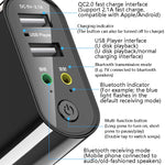 RAYEE K8 Bluetooth 5.0 Audio Receiver & Transmitter 2 in 1 Adapter Support 2.1A Fast Charge U Disk, US Plug, K8