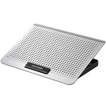 ICE COOREL Laptop Aluminum Alloy Radiator Fan Silent Notebook Cooling Bracket, Space Silver, Six-Fan Space Silver, Six-Fan Tungsten Gold Black