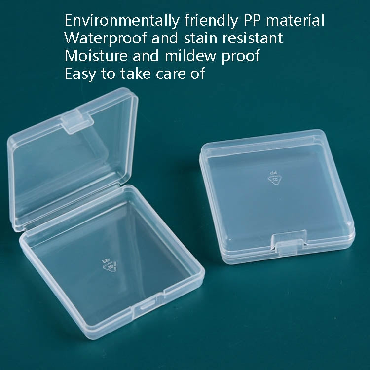 20 PCS With Cover Transparent PP Plastic Box Parts Jewelry Storage Box, 20 PCS