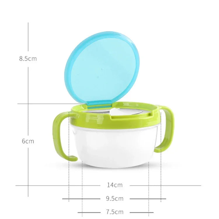 Baby Snacks Bowl Children Kids Food Storage Dishes Anti Spill 360 Rotate Baby Solid Feeding Plate Tableware Baby Feeding Stuff