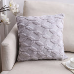 Double-Sided Plush Pillow Home Sofa Cushion Pillowcase, 45x45cm Without Core, 45x45cm Pillowcase + Core