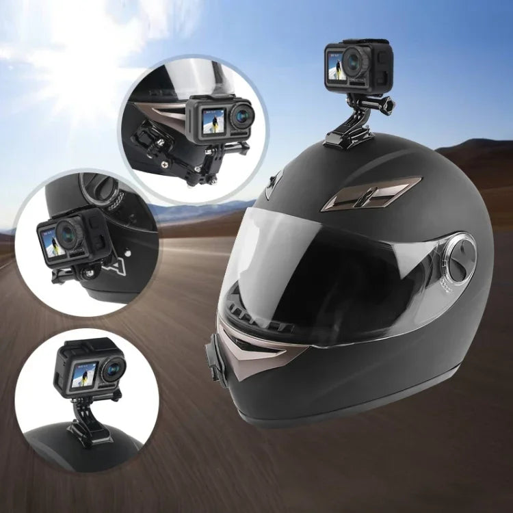 2 Set Cycling Helmet Adhesive Multi-Joint Arm Fixed Mount Set for DJI Osmo Action, GoPro HERO9 Black / HERO8 Black /7 /6 /5 /5 Session /4 Session /4 /3+ /3 /2 /1, Xiaoyi and Other Action Cameras, Style 3 Cycling Helmet Kit, Style 4 Cycling Helmet Kit  ...
