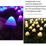 Solar Mushroom Lawn Light Outdoor Waterproof Garden Villa Landscape Decorative String Lights, 3.8m 10 LEDs, 5m 20 LEDs, 6.5m 30 LEDs