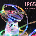 Holiday Party Decoration Tube String Lights LED Garden Decoration Casing Light with Remote Control, Spec:, 7m 50 LEDs USB Powered, 12m 100 LEDs USB Powered