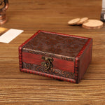 Wooden Vintage Jewelry Box Sorage And Shooting Props, 14.5x11.5x6.5cm