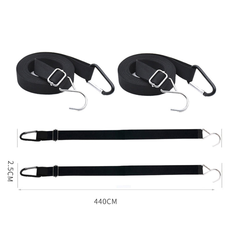 Car Jacket Windproof Belt Outer Garment Fixing Rope Anti-Strong Wind Thickening Adjustable Fixed Car Binding Belt, 2 PCS / Set