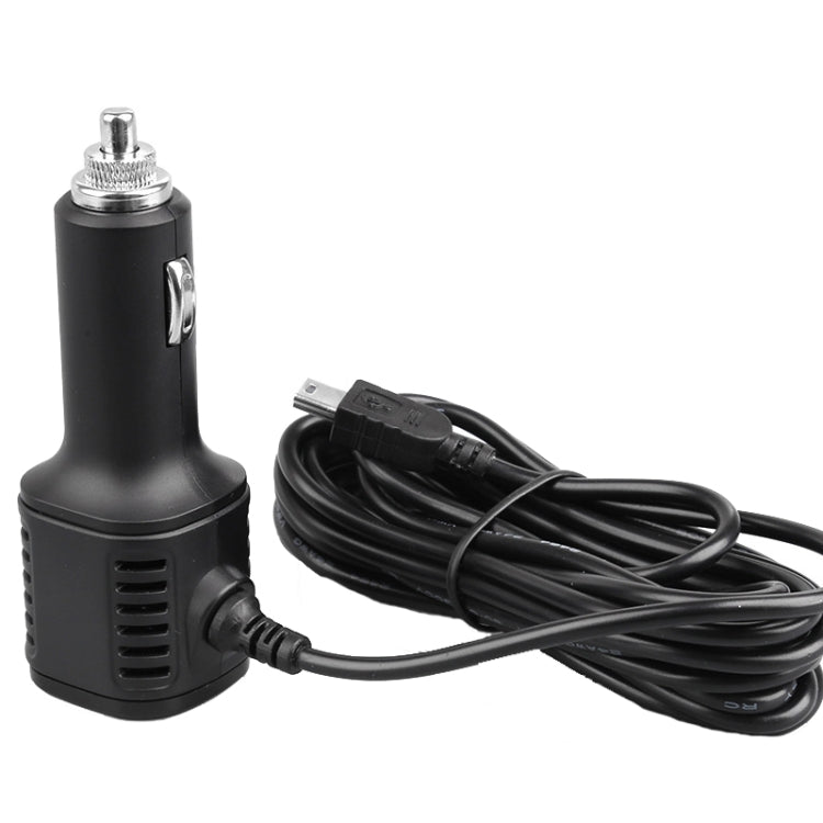 H519 Car Charger Driving Recorder Power Cord Dual USB With Display Charging Line, Specification:, Mini Straight, Mini Right Elbow