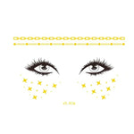 20 PCS Waterproof Bronzing Face Tattoo Stickers Party Masquerade Face Stickers, VS-011, VS-012, VS-013, VS-014, VS-015, VS-016, VS-017, VS-018, VS-019, VS-022, VS-023, VS-024, VS-025, VS-027, VS-028, VS-029, VS-030, VS-031, VS-032, VS-033