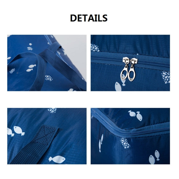 Oxford Cloth Quilt Moisture-Proof & Waterproof Storage Bag Zipper Portable Moving Luggage Bag, 55x33x20cm, 58x38x22cm, 60x50x25cm
