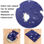 Oxford Cloth Quilt Moisture-Proof & Waterproof Storage Bag Zipper Portable Moving Luggage Bag, 70x50x30cm