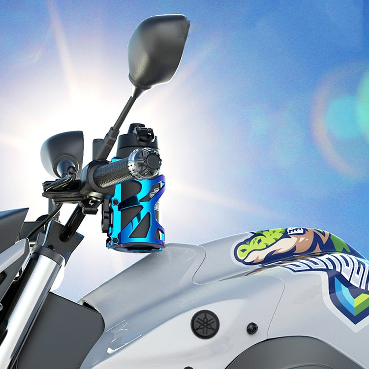 SMCP5456 Motorcycle Drink Holder Bicycle Cup Rack Kettle Frame Modified Accessories, With Pipe Clamp (Black)