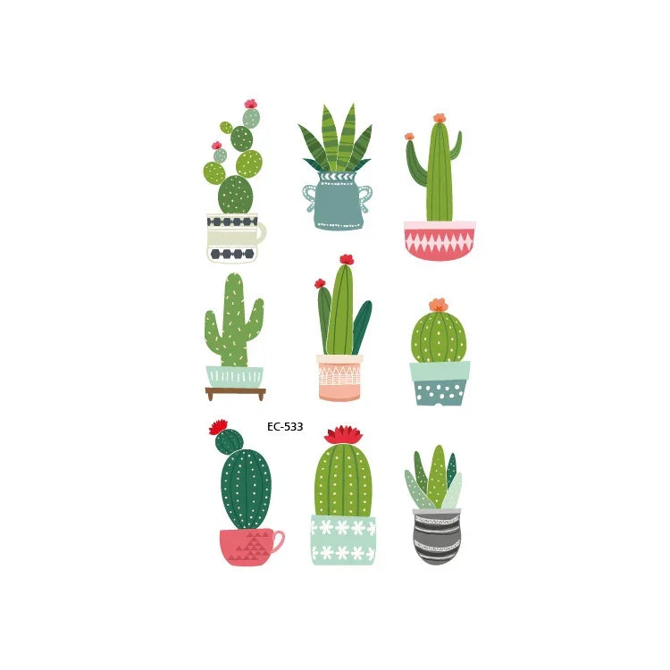 20 PCS Waterproof Painted Fruits Vegetables Plants Children Tattoo Stickers, EC-531, EC-532, EC-533, EC-534, EC-535, EC-536, EC-537, EC-538, EC-539, EC-540, EC-541, EC-542, EC-543, EC-544, EC-545, EC-546, EC-547, EC-548, EC-549, EC-550, EC-551, EC-552 ...