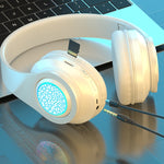 B39 Wireless Bluetooth Headset Subwoofer With Breathing Light Support TF Card, Black Red, Red Black, Pure Black, Pure White, Blue Black