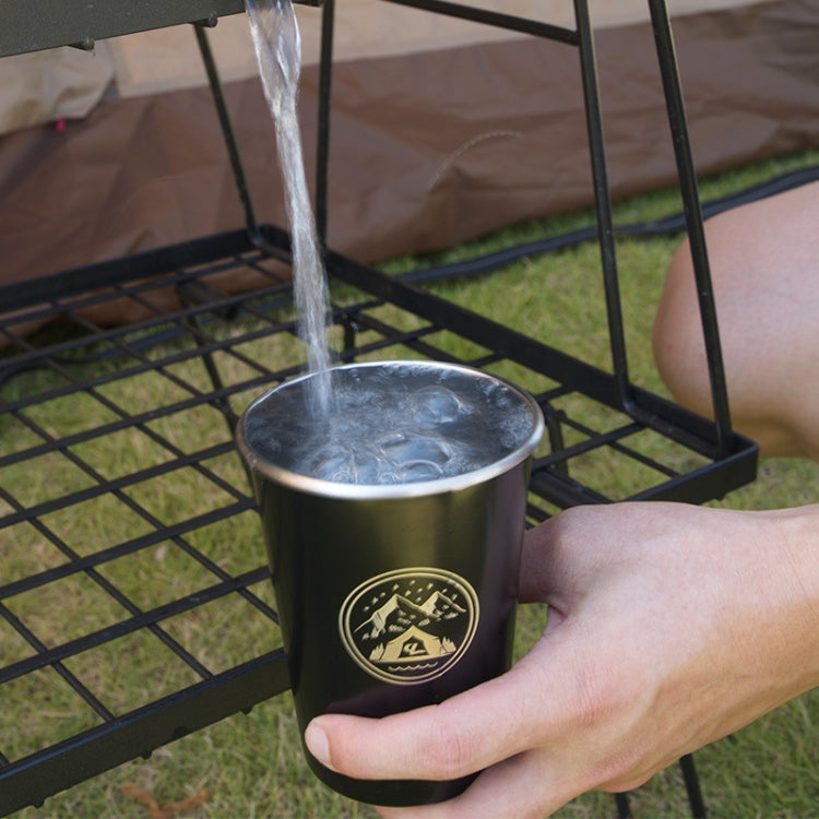 4 PCS / Set Outdoor Picnic Stainless Steel Cup, With Storage Bag (White), With Storage Bag (Black), With Storage Bag (Army Green), With Storage Bag (Dark Blue), With Storage Bag+Silicone Holder (White), With Storage Bag+Silicone Holder (Black)         ...