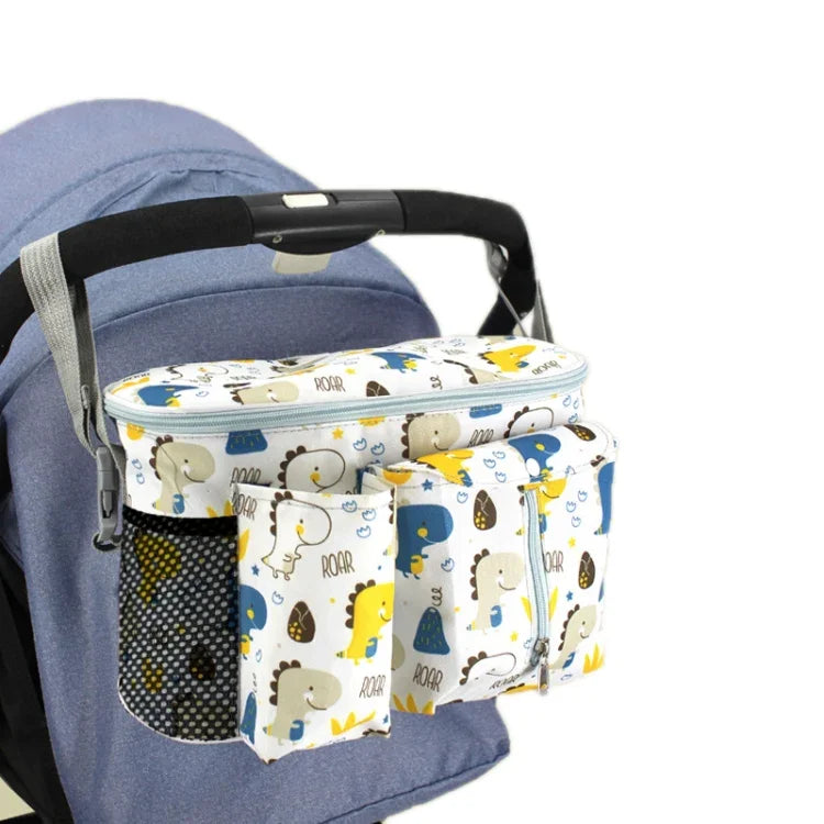 Multifunctional Baby Stroller Storage Bag, White Dinosaur, Yellow Zoo, Green Lamb, White Alpaca, Tibetan Owl, Denglin Deer, Yellow Zoo + Side Pocket, Green Lamb + Side Pocket, White Alpaca + Lateral Pocket, Tibetan Owl + Side Pocket                    ...