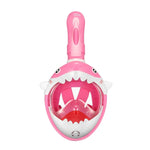 Cartoon Kids Full Dry Diving Mask Swimming Anti-Fog Snorkeling Mask, XS