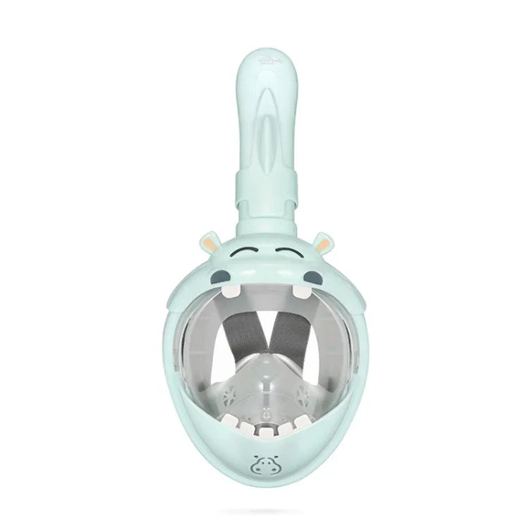Cartoon Kids Full Dry Diving Mask Swimming Anti-Fog Snorkeling Mask, XS