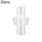 20 PCS Fish Tank Oxygen Pump Trachea Check Valve, 4mm (Red), 4mm (Black), 4mm (White), 4mm (Blue), 8mm (Red), 10mm (White), 12mm (White), 4mm (White Red)