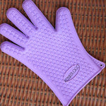 2 PCS Silicone Insulation Baking Oven Microwave Dish Clip Gloves, Blue, Green, Yellow, Pink, Purple, Orange