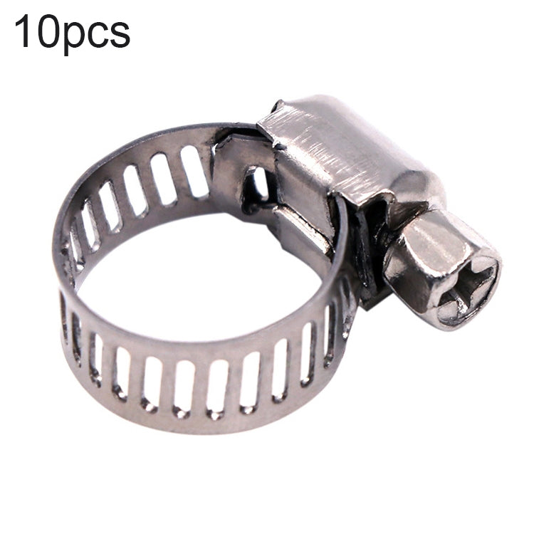 10pcs Stainless Steel Water Pipe Hose Clamp, Stainless Steel Pipe Clamp