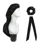 3 PCS/Set Hair Care Long Cap + Turban + Hair Ring, Red, Blue, Purple, Black, White, Orange, Rose Red, Silver, Champagne, Lake Blue