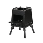 Outdoor Camping Folding Portable Barbecue Wood Stove, Size:, Small (Green), Small (Black), Small (Stainless Steel), Large (Green), Large (Black), Large (Stainless Steel)