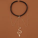 BT192-1 Elastic Snake Long Anklet Body Chain Accessories, BT192-1(Silver), BT192-1(Gold)