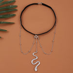 BT192-1 Elastic Snake Long Anklet Body Chain Accessories, BT192-1(Silver), BT192-1(Gold)